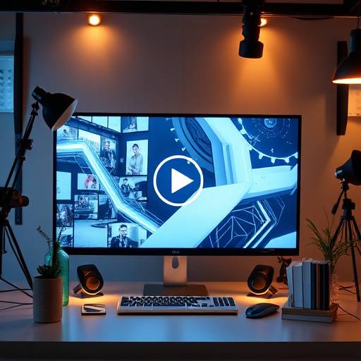 Marketing video production featuring product shots and dynamic graphics.
